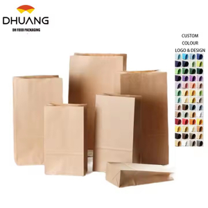 Bolsas de West Point Al por mayor de almacenamiento Kraft Bag Paper Bag Praude Praude Baking Take-Toates Food Square Flexo Flexo Impresión