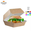 Contenedores de almejas y recipientes de almejas, cajas de cartón reciclables que atienden cajas de empaquetado de hamburguesa